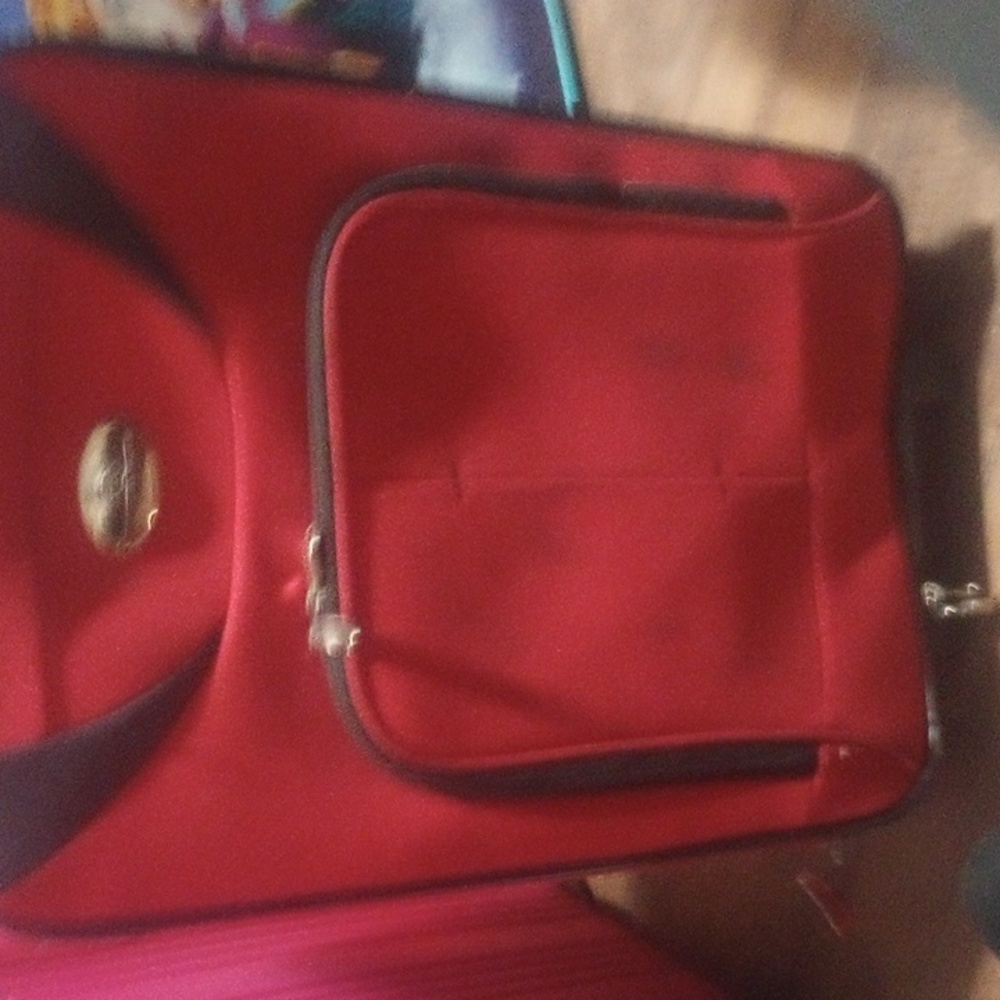 Men red luggage